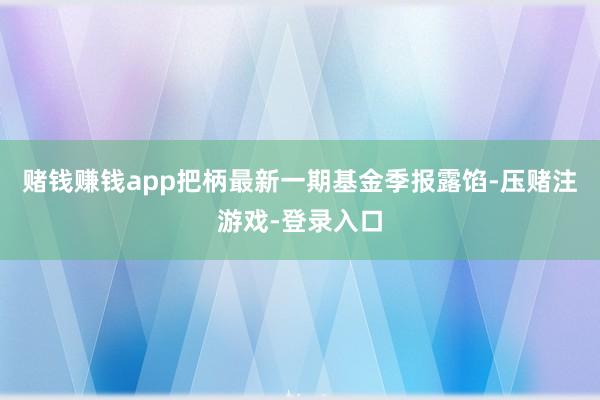 赌钱赚钱app把柄最新一期基金季报露馅-压赌注游戏-登录入口