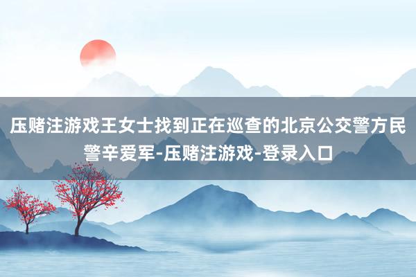 压赌注游戏王女士找到正在巡查的北京公交警方民警辛爱军-压赌注游戏-登录入口