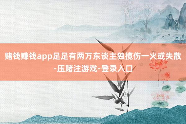 赌钱赚钱app足足有两万东谈主独揽伤一火或失散-压赌注游戏-登录入口